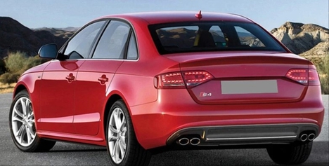 AUDI A4 2008-2012 IÇIN UYUMLU S4 GORUNUM DIFUZOR VE EGZOZ SETI